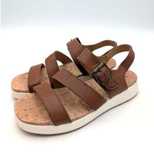 Boc by Børn Meadows Slingback Sandals Open Toe Women's Tan Size US9M EU39.5